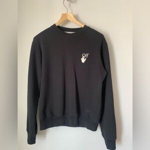 Off-White Black Crewneck Sweater